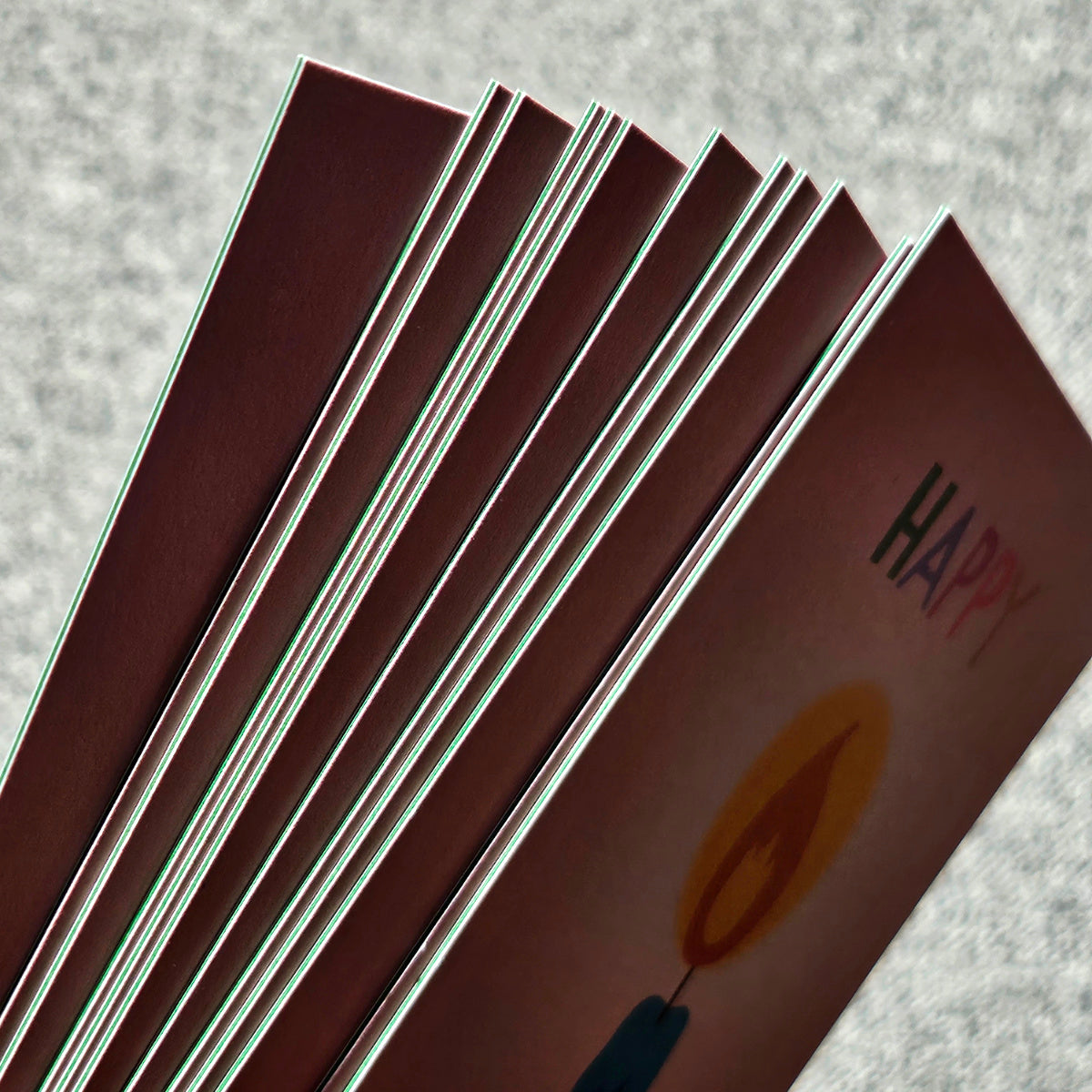 Bright candle postcard