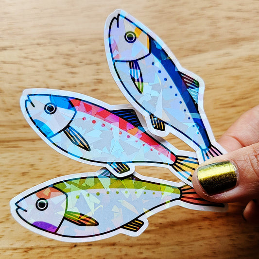 Ocean magic stickers: Sardines (3)