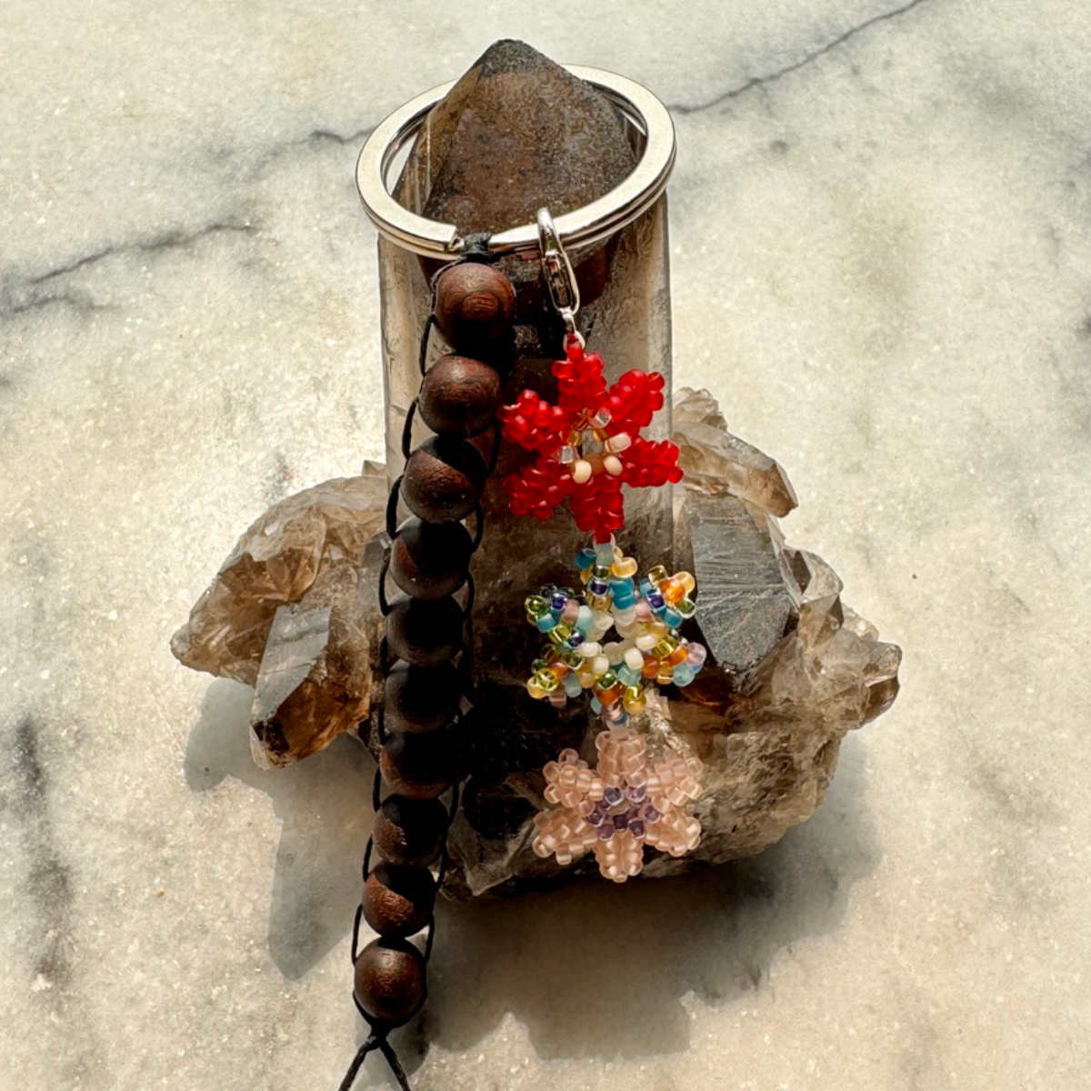 Tres Flores keychain