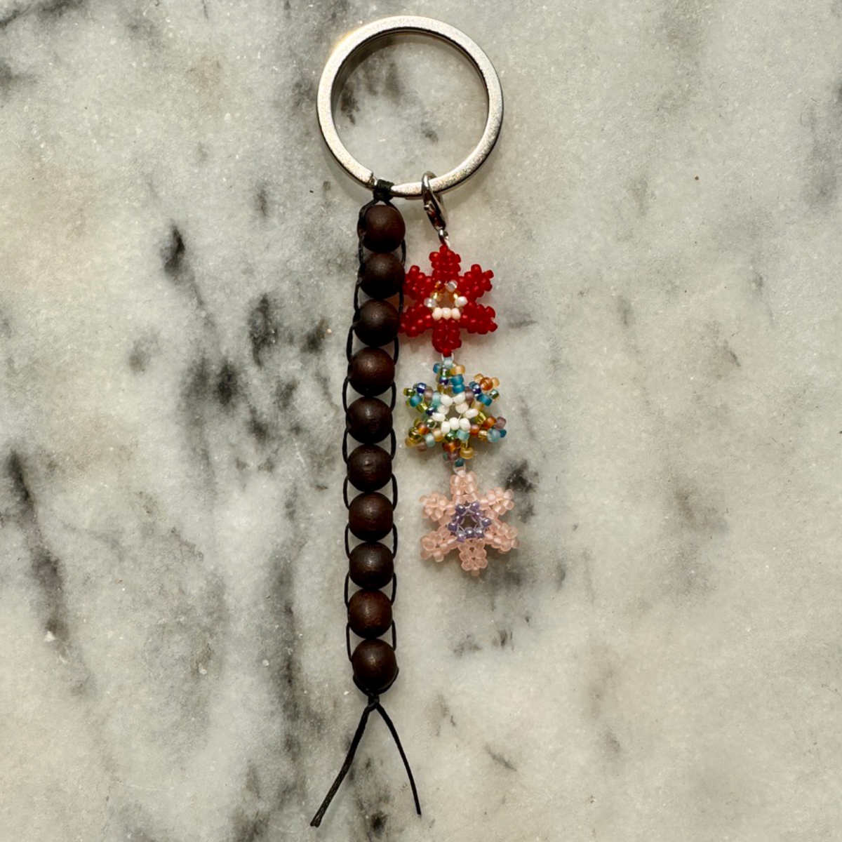 Tres Flores keychain
