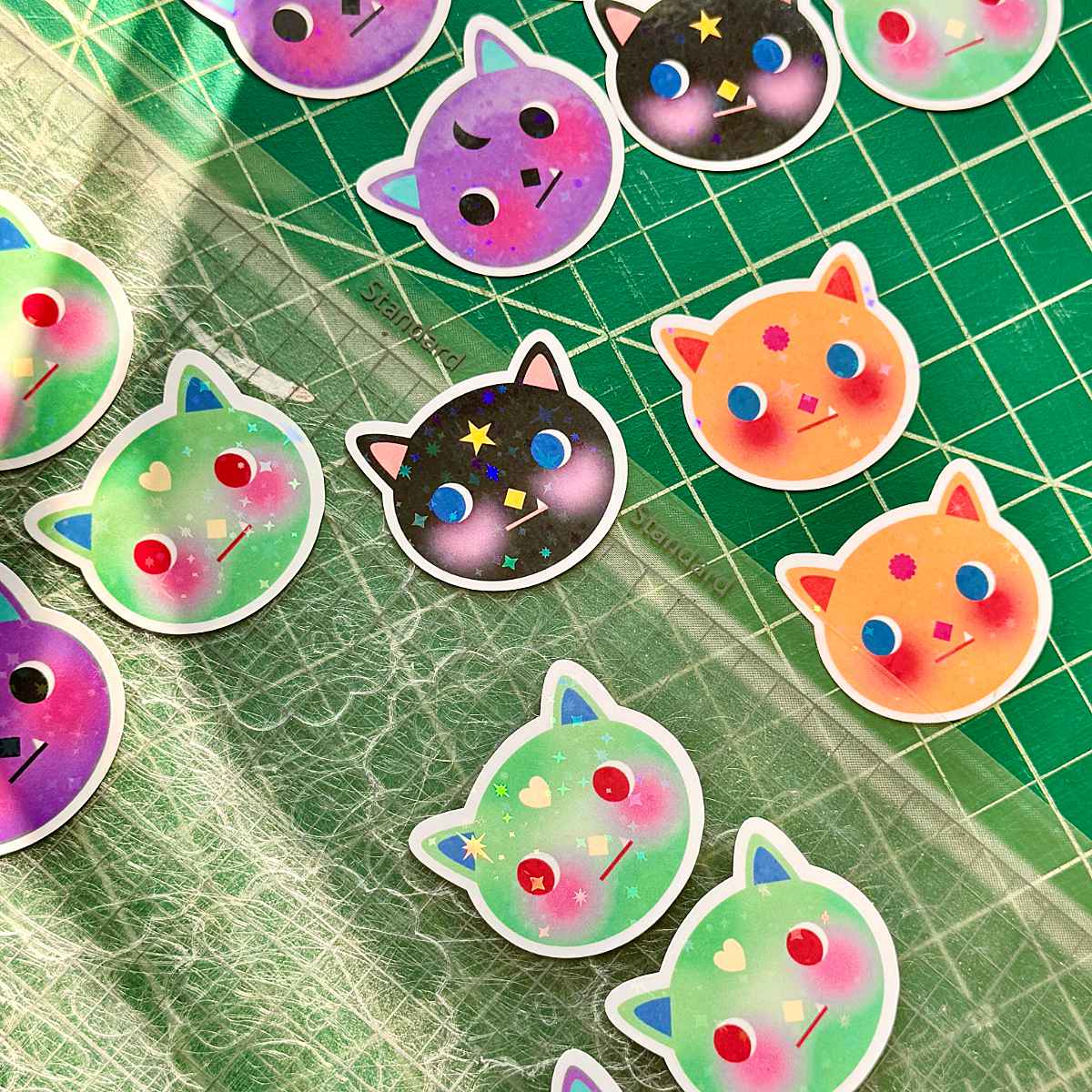 Magic cats stickers (4)