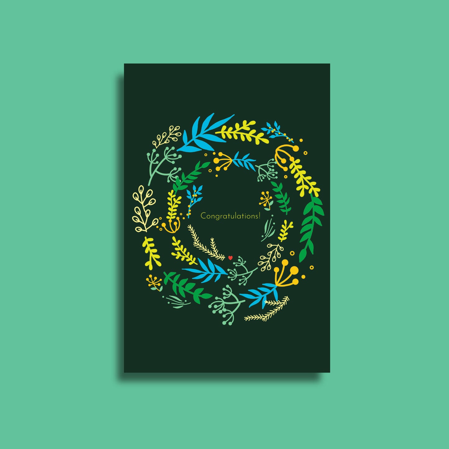 Congratulations postcard