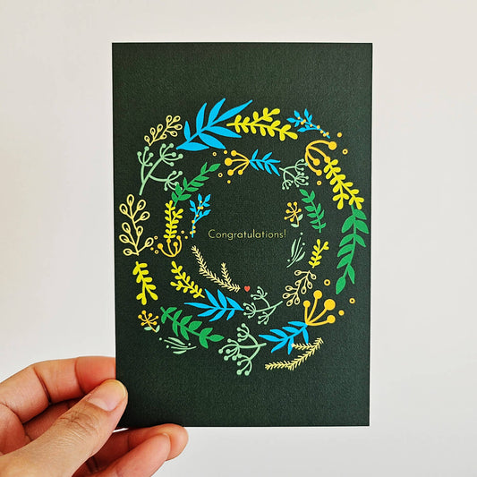 Congratulations postcard