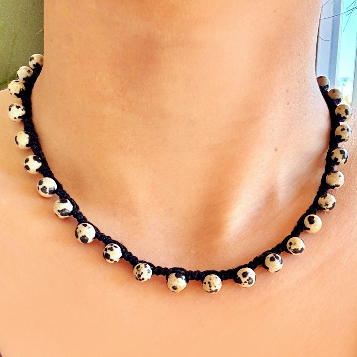 Dalmatian Jasper necklace