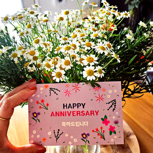 Happy Anniversary postcard