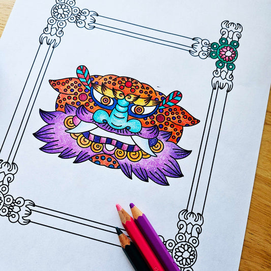 Korean Kaleidoscapes coloring book