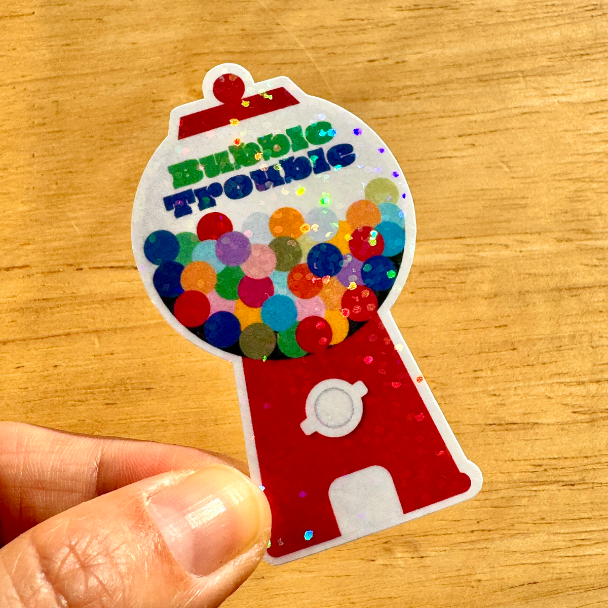 Bubble Trouble sticker