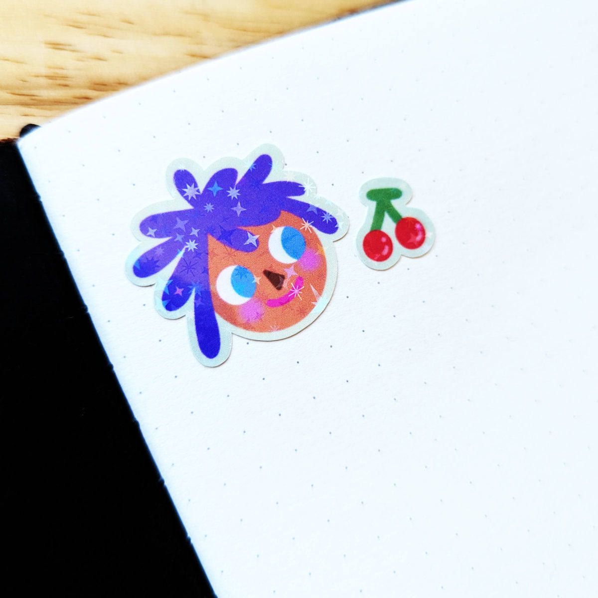 Cute faces sticker sheet