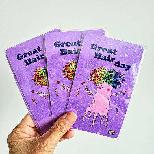 Giant beauty sticker: Great Hair day