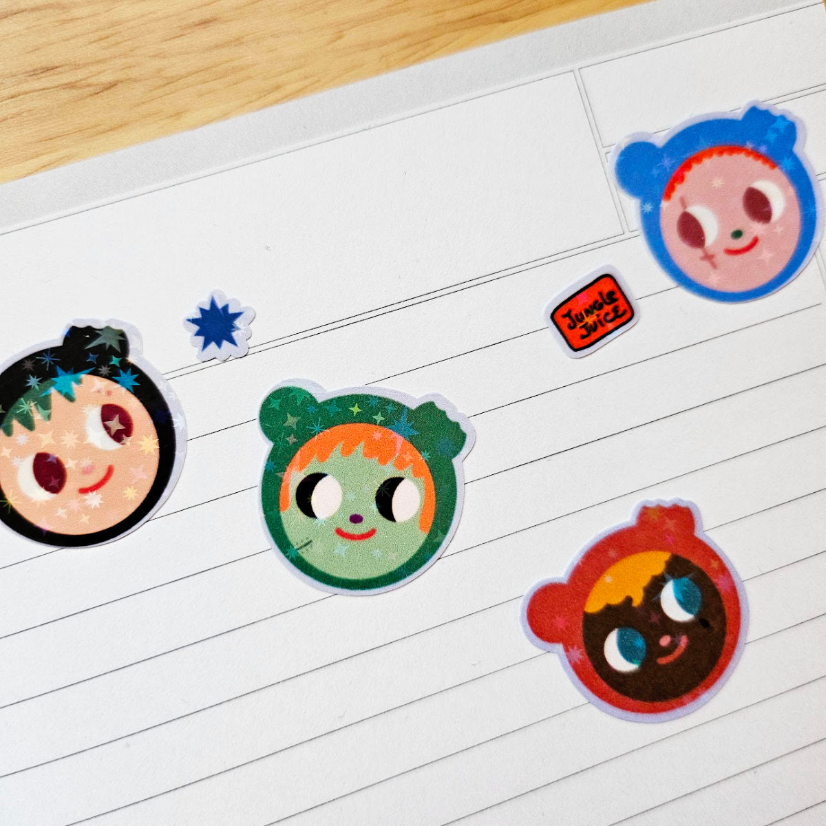 Naughty bears sticker sheet