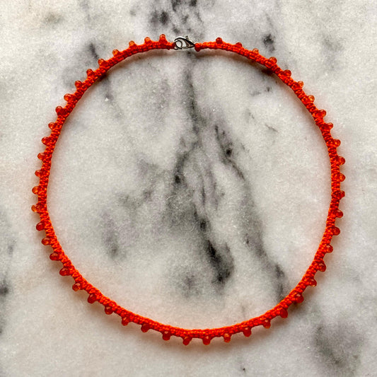 Orange Jade necklace