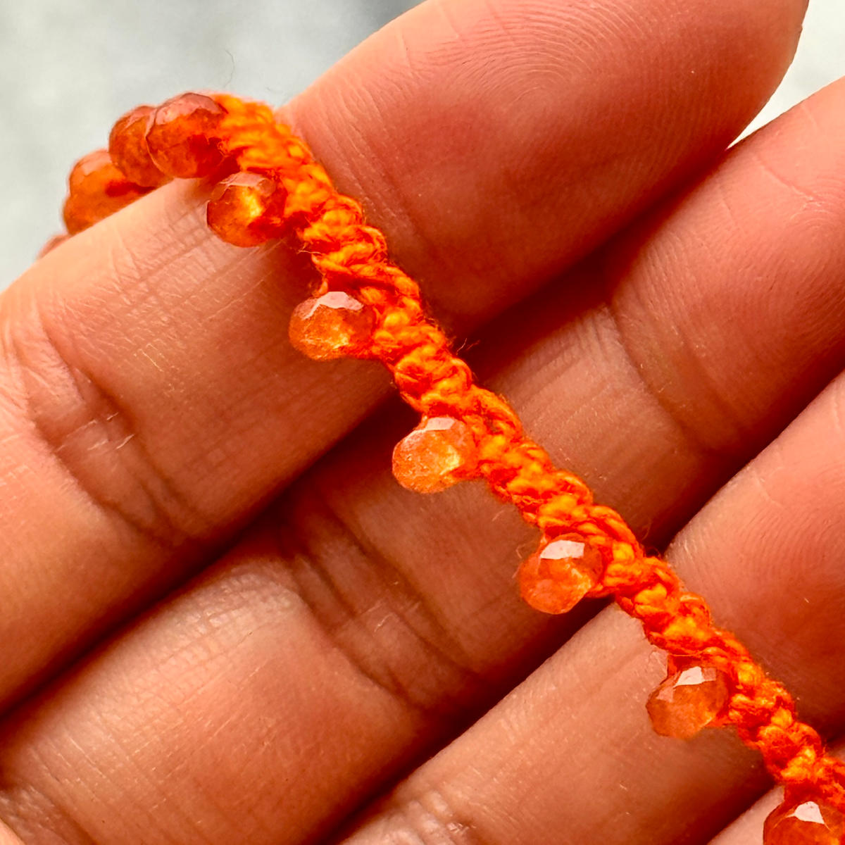 Orange Jade necklace