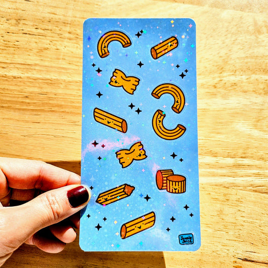 Pasta la vista baby sticker sheet