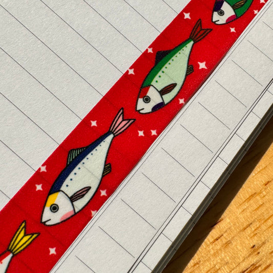School of fish washi tape