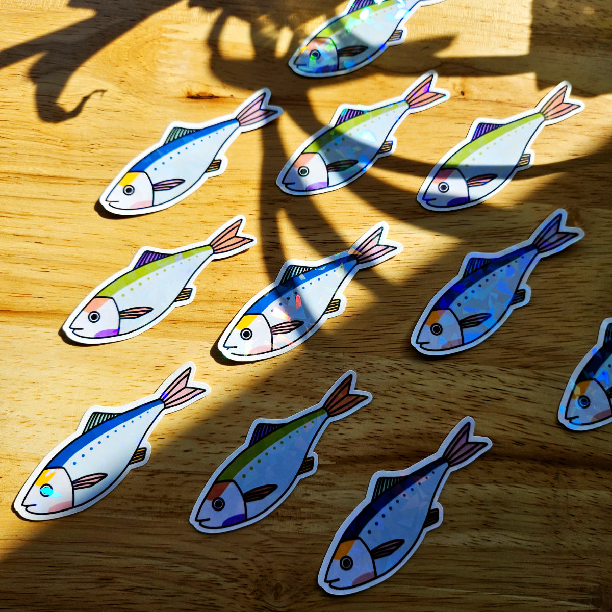 Ocean magic stickers: Sardines (3)