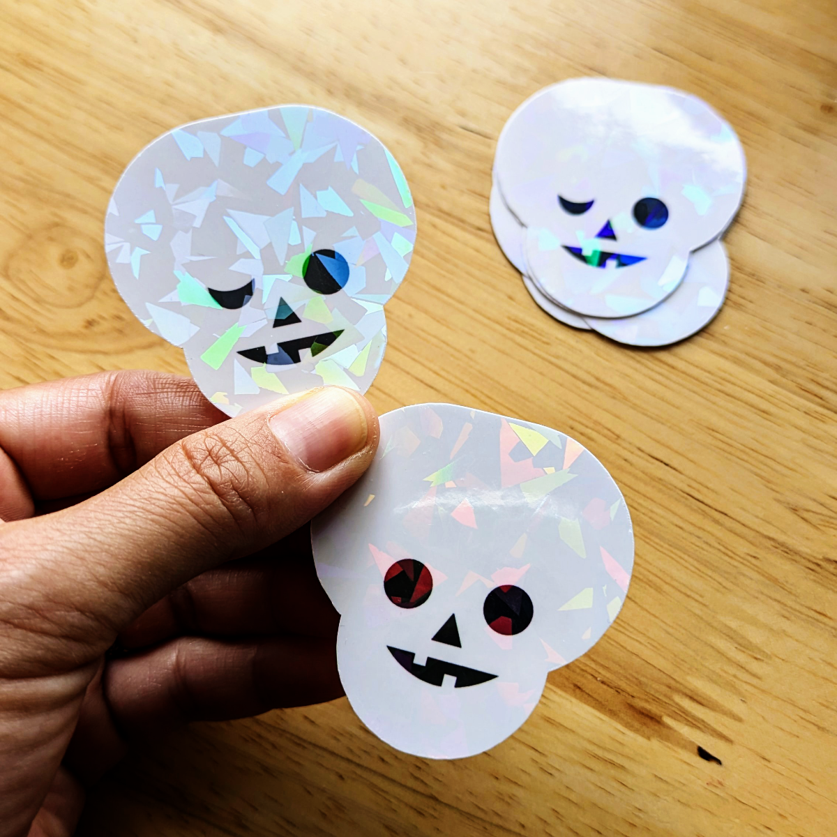 Spooky Skully stickers (2)