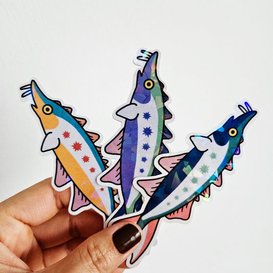 Ocean magic stickers: Sturgeon (3)