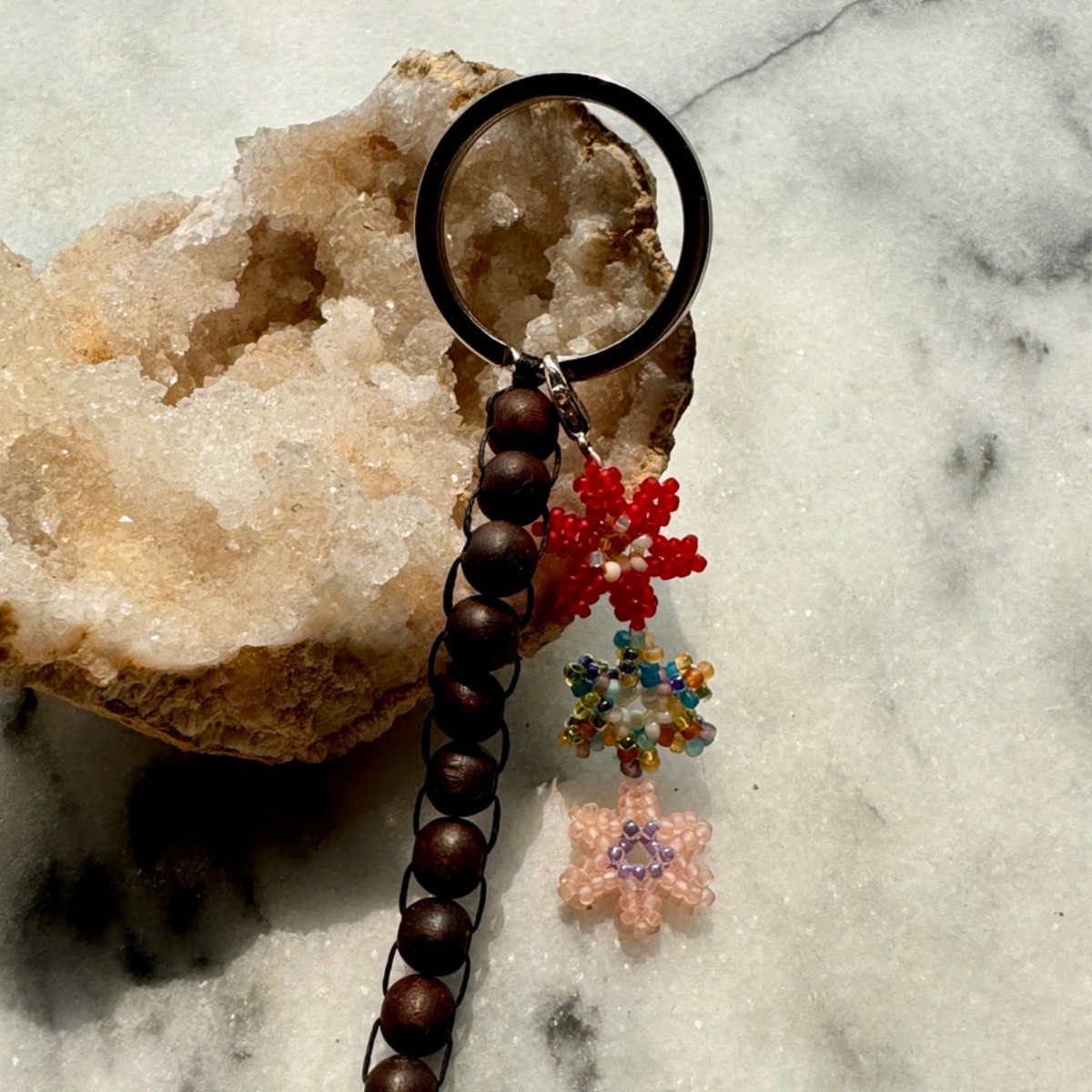 Tres Flores keychain