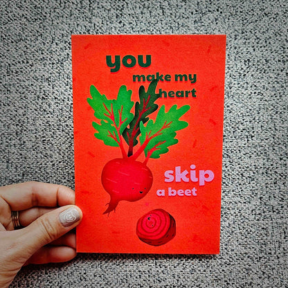 Heartbeet postcard
