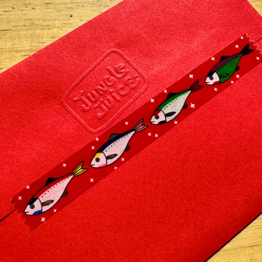 School of fish washi tape